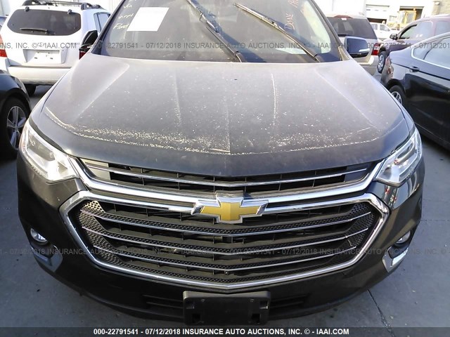 1GNEVHKW8JJ243484 - 2018 CHEVROLET TRAVERSE LT BLACK photo 6