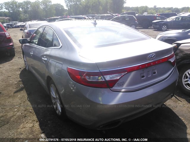 KMHFG4JGXDA231458 - 2013 HYUNDAI AZERA GRAY photo 3