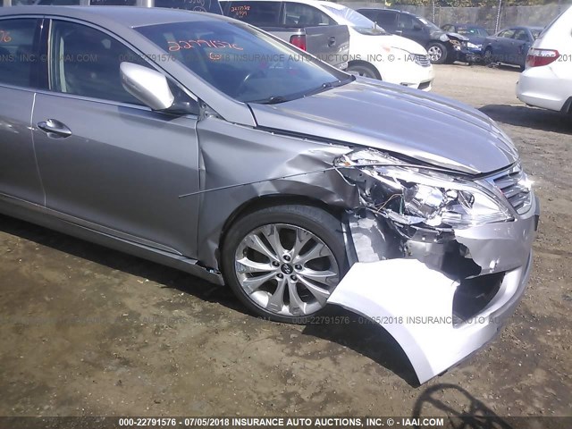 KMHFG4JGXDA231458 - 2013 HYUNDAI AZERA GRAY photo 6