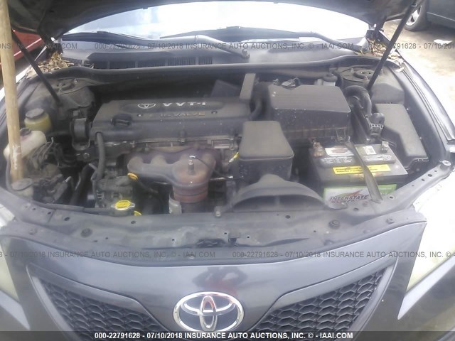 4T1BE46K57U005056 - 2007 TOYOTA CAMRY NEW GENERAT CE/LE/XLE/SE GRAY photo 10