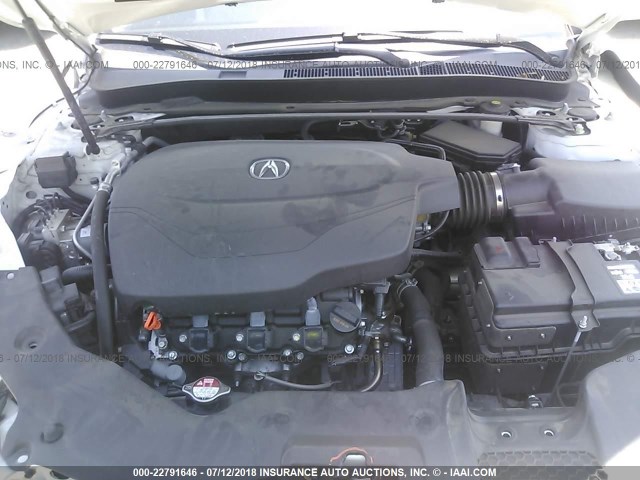 19UUB3F58FA004883 - 2015 ACURA TLX TECH WHITE photo 10
