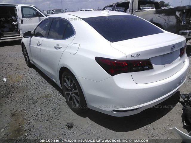 19UUB3F58FA004883 - 2015 ACURA TLX TECH WHITE photo 3