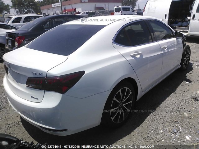 19UUB3F58FA004883 - 2015 ACURA TLX TECH WHITE photo 4