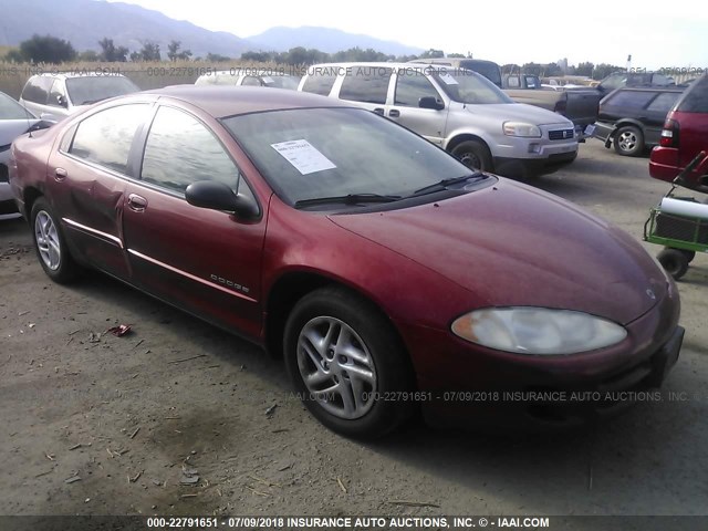 2B3HD46R01H632953 - 2001 DODGE INTREPID SE RED photo 1