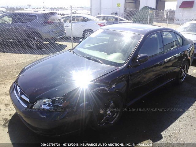 4S3BL626967217115 - 2006 SUBARU LEGACY 2.5I LIMITED BLACK photo 2