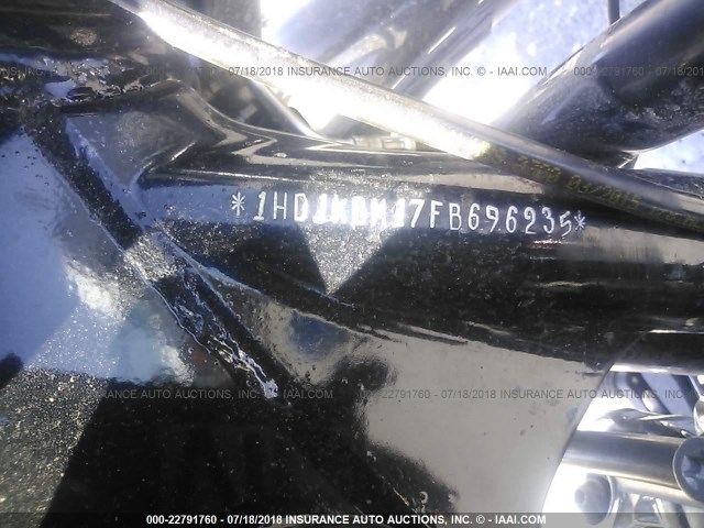 1HD1KBM17FB696235 - 2015 HARLEY-DAVIDSON FLHX STREET GLIDE BLACK photo 10