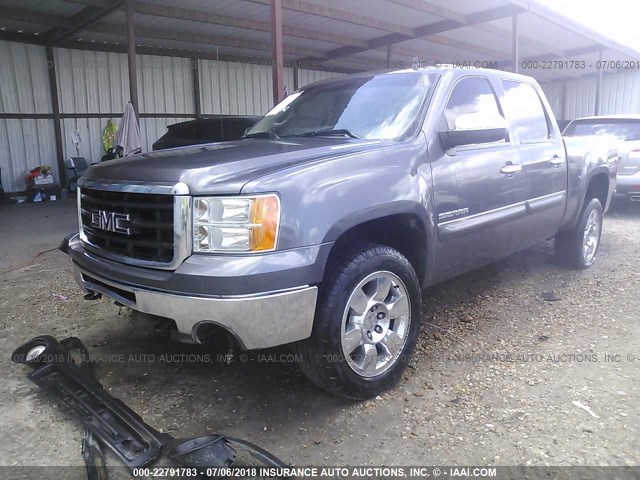 3GTP1VE00BG321892 - 2011 GMC SIERRA C1500 SLE GRAY photo 2