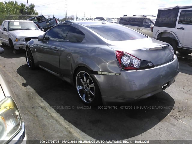 JNKCV64E78M106519 - 2008 INFINITI G37 JOURNEY/SPORT SILVER photo 3