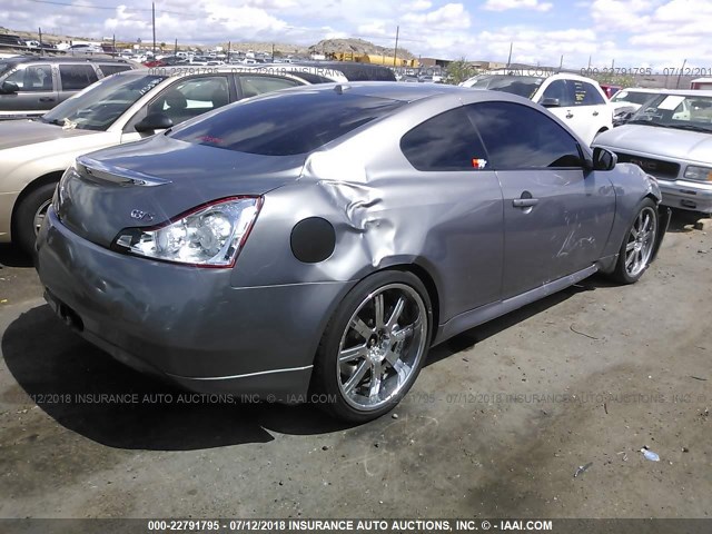 JNKCV64E78M106519 - 2008 INFINITI G37 JOURNEY/SPORT SILVER photo 4