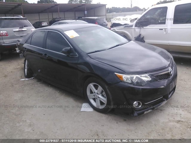 4T1BF1FK0CU535277 - 2012 TOYOTA CAMRY SE/LE/XLE BLACK photo 1