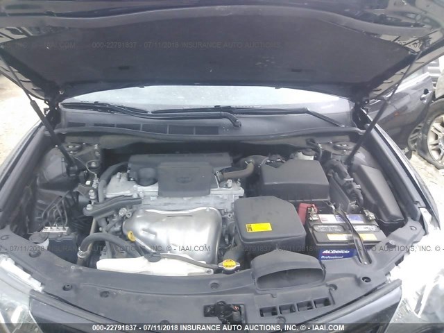 4T1BF1FK0CU535277 - 2012 TOYOTA CAMRY SE/LE/XLE BLACK photo 10