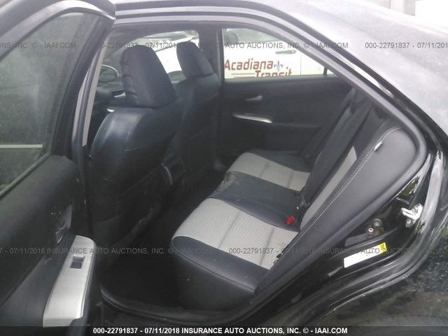 4T1BF1FK0CU535277 - 2012 TOYOTA CAMRY SE/LE/XLE BLACK photo 8
