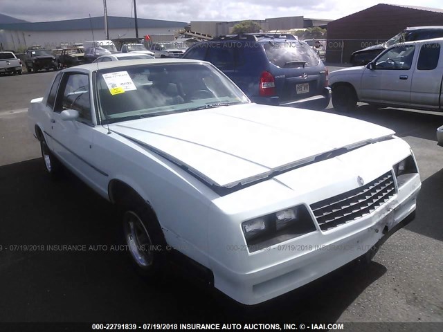 1G1AZ37G5ER119110 - 1984 CHEVROLET MONTE CARLO  WHITE photo 1