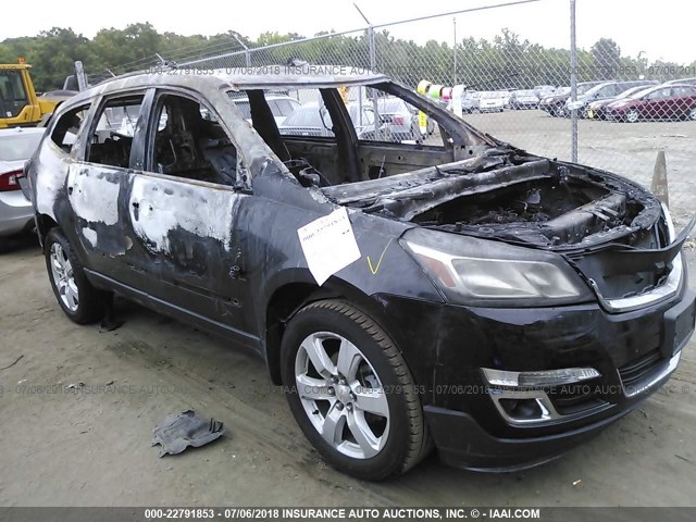 1GNKRGKD1HJ328466 - 2017 CHEVROLET TRAVERSE LT BLACK photo 1