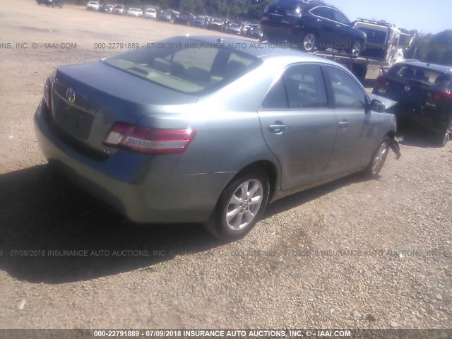 4T1BF3EK2BU590096 - 2011 TOYOTA CAMRY SE/LE/XLE GREEN photo 4