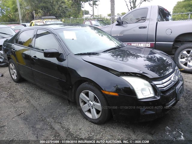 3FAHP07Z48R249227 - 2008 FORD FUSION SE BLACK photo 1