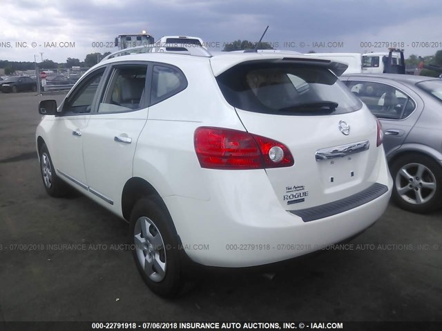 JN8AS5MT2FW666710 - 2015 NISSAN ROGUE SELECT S WHITE photo 3