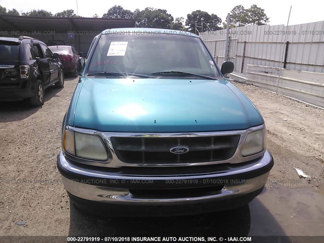 1FTZX1729WNA62413 - 1998 FORD F150 GREEN photo 6