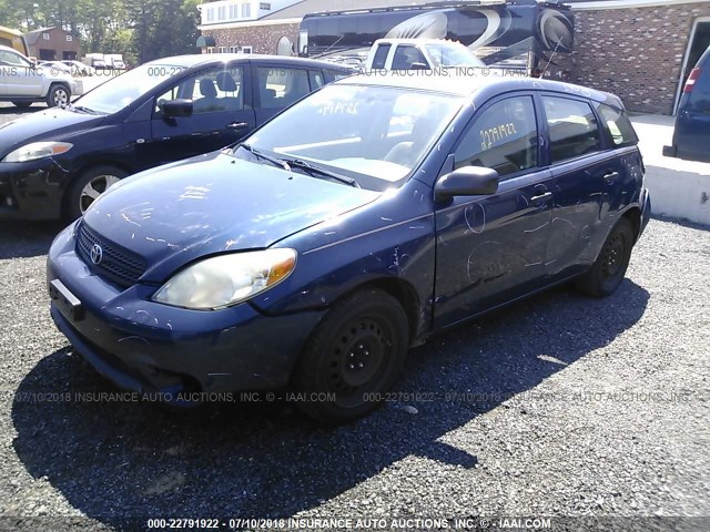 2T1KR32E18C691324 - 2008 TOYOTA COROLLA MATRIX XR BLUE photo 2