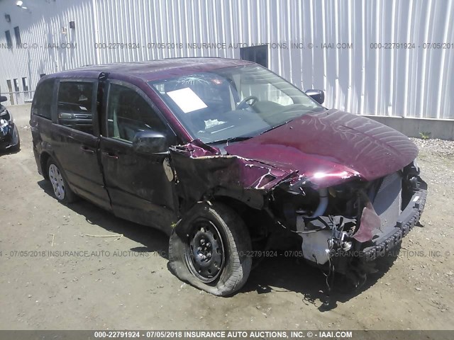 2C4RDGBG2HR563471 - 2017 DODGE GRAND CARAVAN SE MAROON photo 6