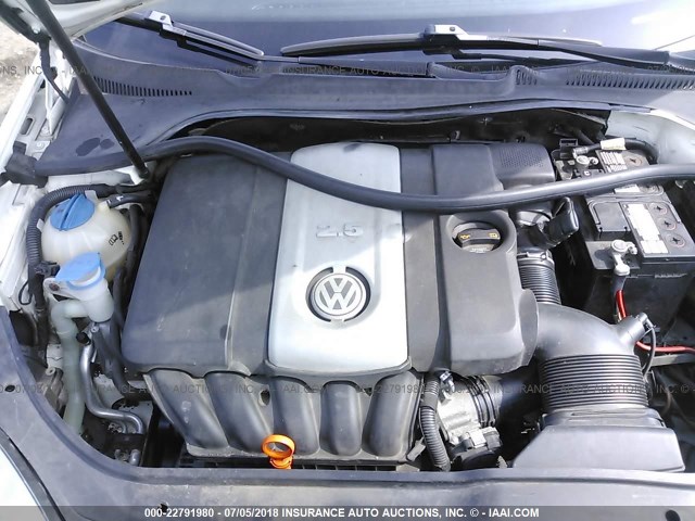 3VWEF71KX7M186227 - 2007 VOLKSWAGEN JETTA WOLFSBURG WHITE photo 10