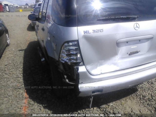 4JGAB54E6XA125067 - 1999 MERCEDES-BENZ ML 320 SILVER photo 6