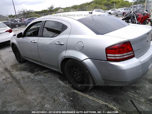 1B3CC4FB2AN125334 - 2010 DODGE AVENGER SXT SILVER photo 3