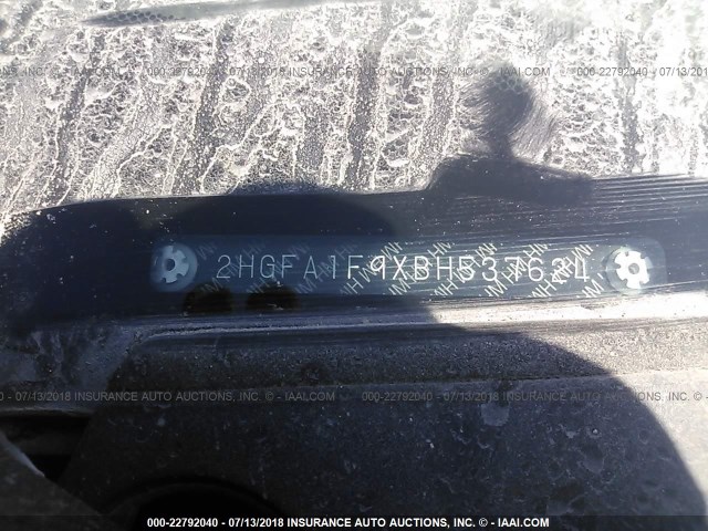 2HGFA1F9XBH537624 - 2011 HONDA CIVIC EXL თეთრი ფოტო 9