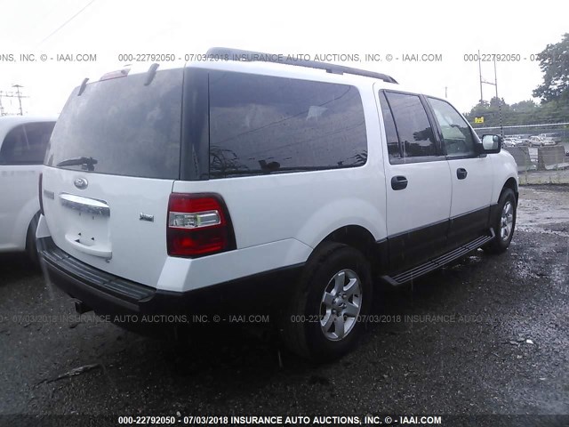 1FMJK1G56DEF19726 - 2013 FORD EXPEDITION EL XL WHITE photo 4