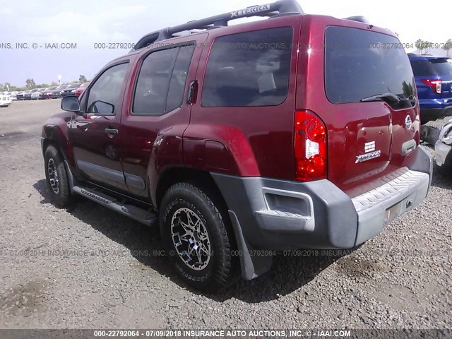 5N1AN08U26C543432 - 2006 NISSAN XTERRA OFF ROAD/S/SE RED photo 3