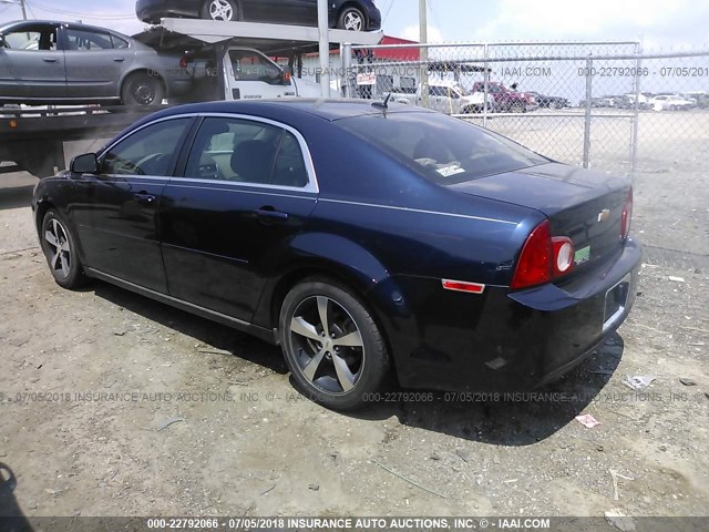 1G1ZC5E16BF301524 - 2011 CHEVROLET MALIBU 1LT BLUE photo 3