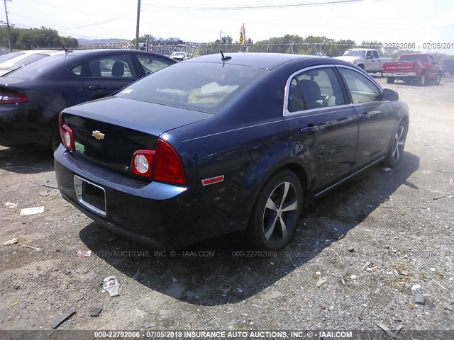 1G1ZC5E16BF301524 - 2011 CHEVROLET MALIBU 1LT BLUE photo 4