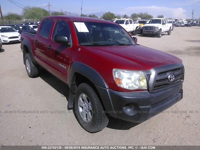 3TMJU62N39M080845 - 2009 TOYOTA TACOMA DOUBLE CAB PRERUNNER RED photo 1