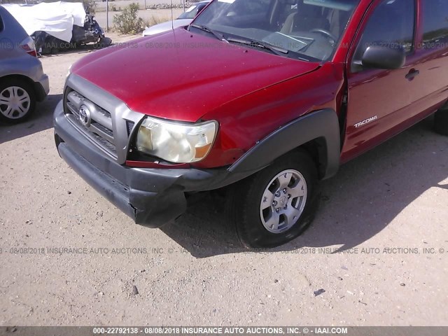 3TMJU62N39M080845 - 2009 TOYOTA TACOMA DOUBLE CAB PRERUNNER RED photo 6