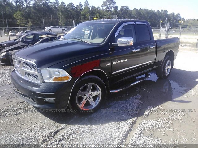 1C6RD7FT6CS275510 - 2012 DODGE RAM 1500 ST BLACK photo 2