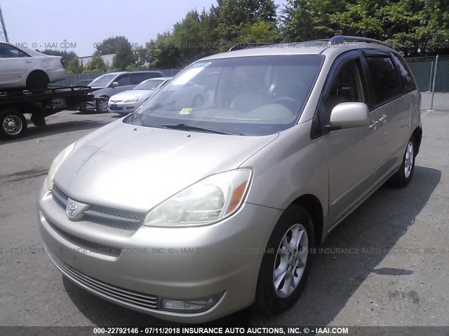 5TDZA22C75S353542 - 2005 TOYOTA SIENNA XLE/XLE LIMITED GOLD photo 2