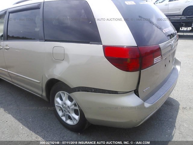 5TDZA22C75S353542 - 2005 TOYOTA SIENNA XLE/XLE LIMITED GOLD photo 6