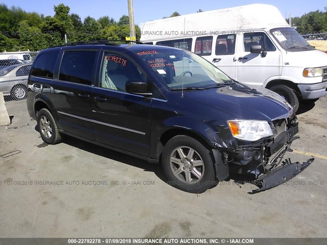 2A8HR54X59R640293 - 2009 CHRYSLER TOWN & COUNTRY TOURING BLUE photo 1