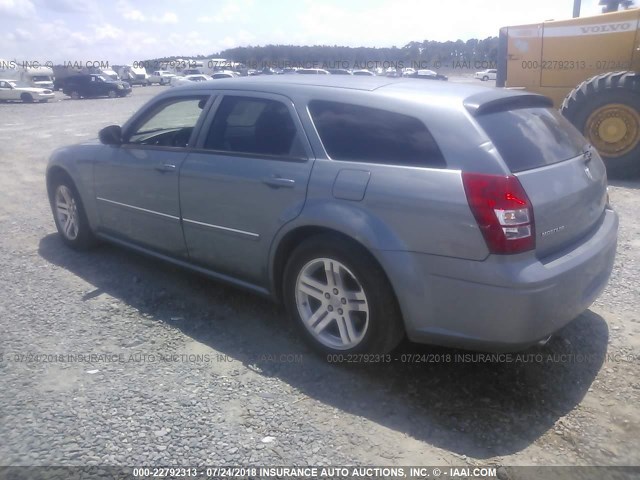 2D8GV57286H387259 - 2006 DODGE MAGNUM R/T BLUE photo 3