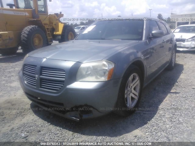 2D8GV57286H387259 - 2006 DODGE MAGNUM R/T BLUE photo 6