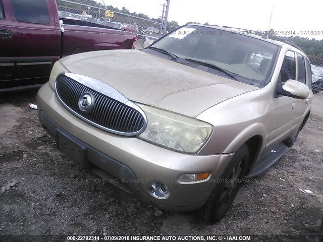 5GAES13P042291366 - 2004 BUICK RAINIER CXL TAN photo 2