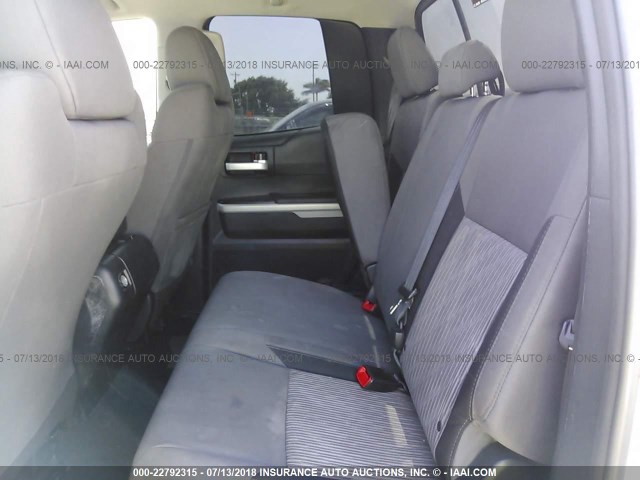 5TFUW5F19EX383741 - 2014 TOYOTA TUNDRA DOUBLE CAB SR/SR5 WHITE photo 8