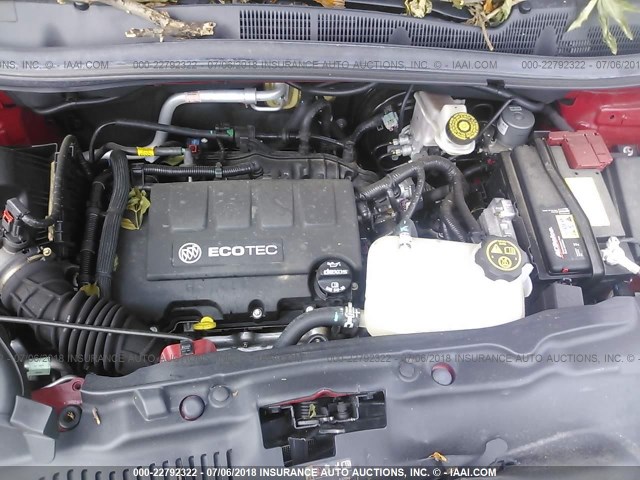 KL4CJFSBXGB696502 - 2016 BUICK ENCORE CONVENIENCE Қызыл фото 10