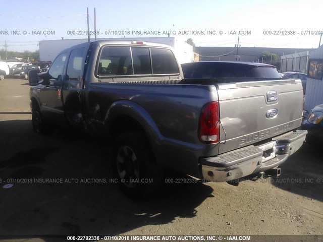 1FTWW31P16EA21702 - 2006 FORD F350 SRW SUPER DUTY GRAY photo 3