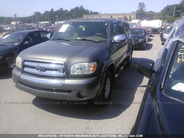 5TBBT44105S464820 - 2005 TOYOTA TUNDRA ACCESS CAB SR5 BROWN photo 2