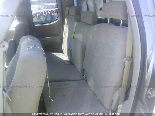 5TBBT44105S464820 - 2005 TOYOTA TUNDRA ACCESS CAB SR5 BROWN photo 8