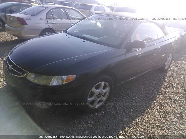 2T1FF28P3YC390258 - 2000 TOYOTA CAMRY SOLARA SE/SLE შავი ფოტო 2