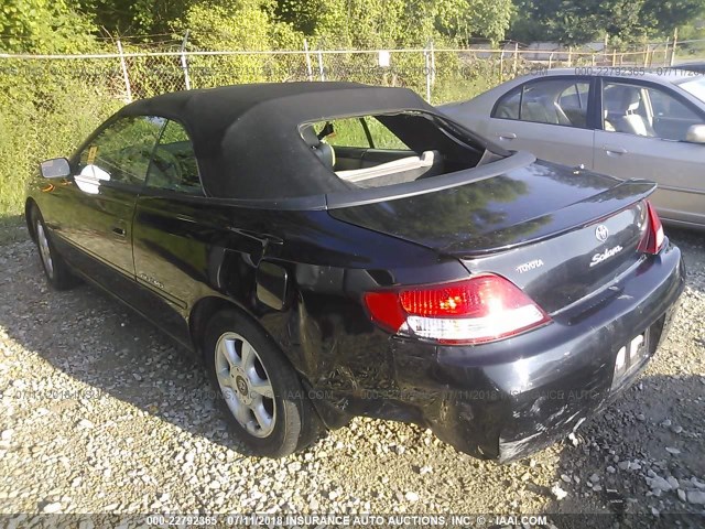2T1FF28P3YC390258 - 2000 TOYOTA CAMRY SOLARA SE/SLE შავი ფოტო 3