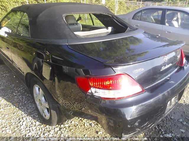 2T1FF28P3YC390258 - 2000 TOYOTA CAMRY SOLARA SE/SLE BLACK photo 6