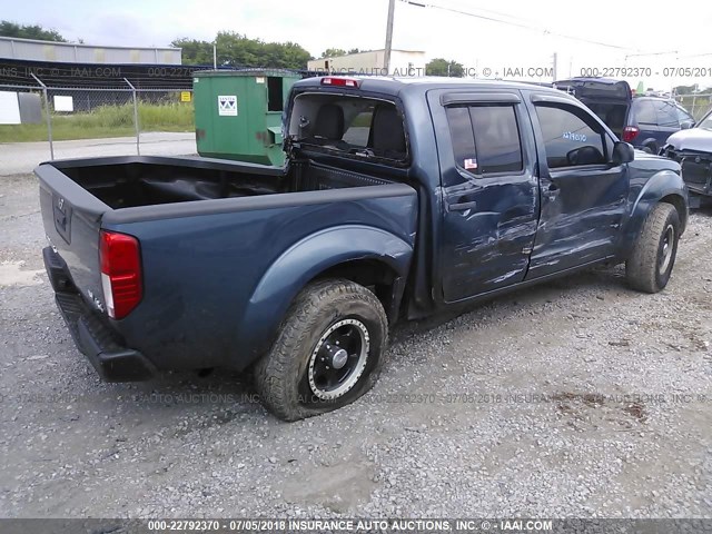 1N6AD0EV4DN736443 - 2013 NISSAN FRONTIER S/SV/SL/PRO-4X BLUE photo 4